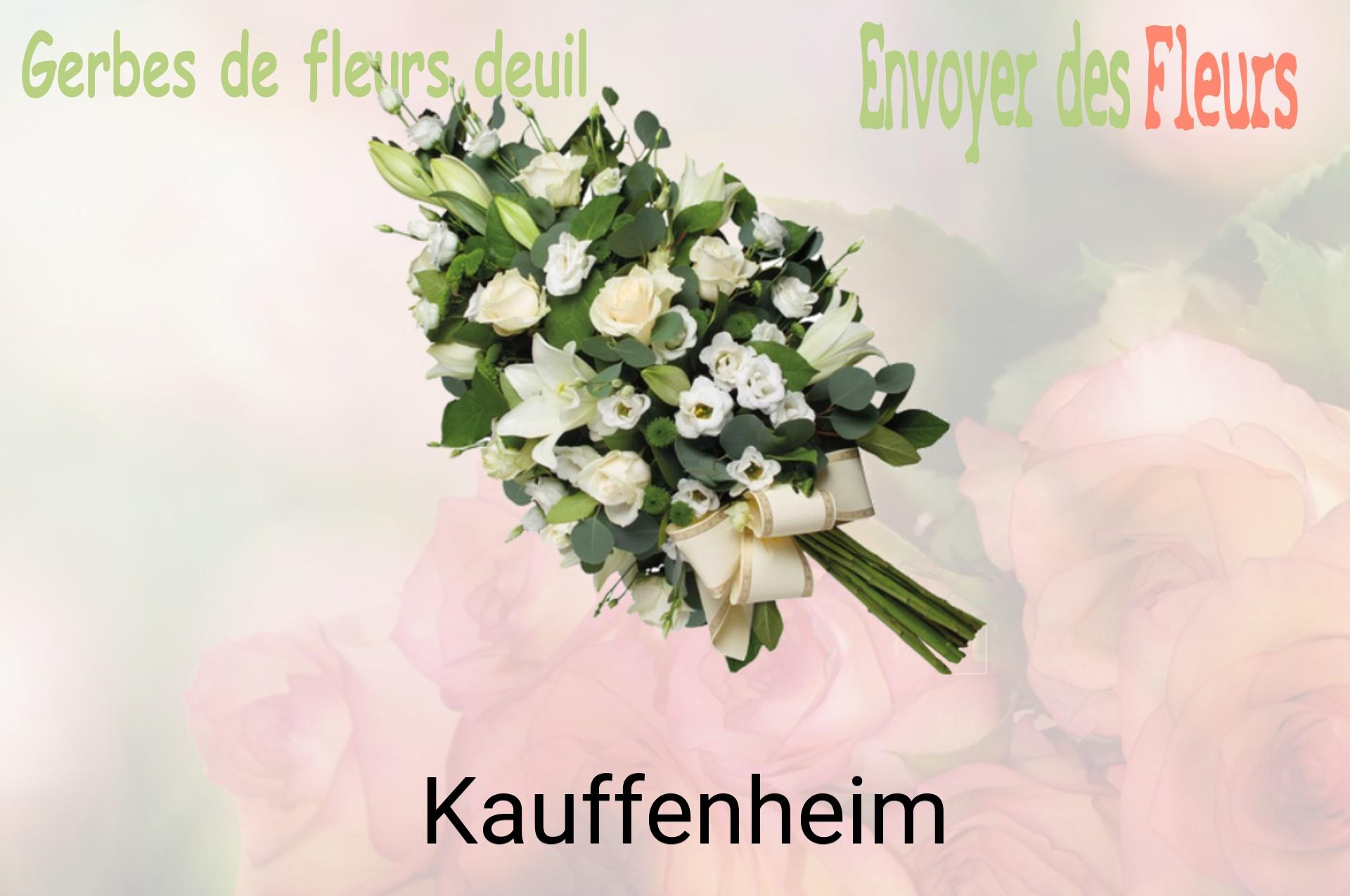 Gerbe de fleurs de deuil livrée à Kauffenheim